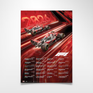 2026 F1 Merchandise Poster - Official Formula 1 Grand Prix Wall Art